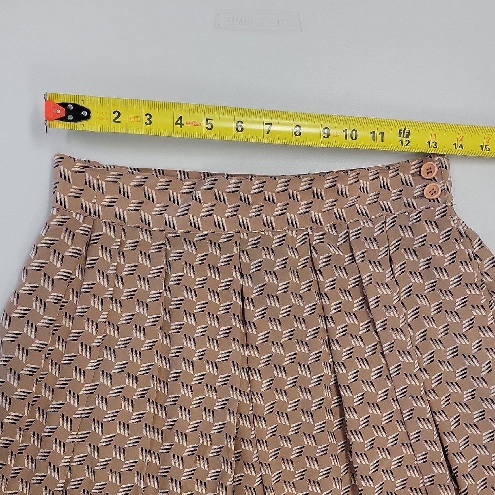 Dior Beige Patterned A-Line Skirt - Picture 13 of 16